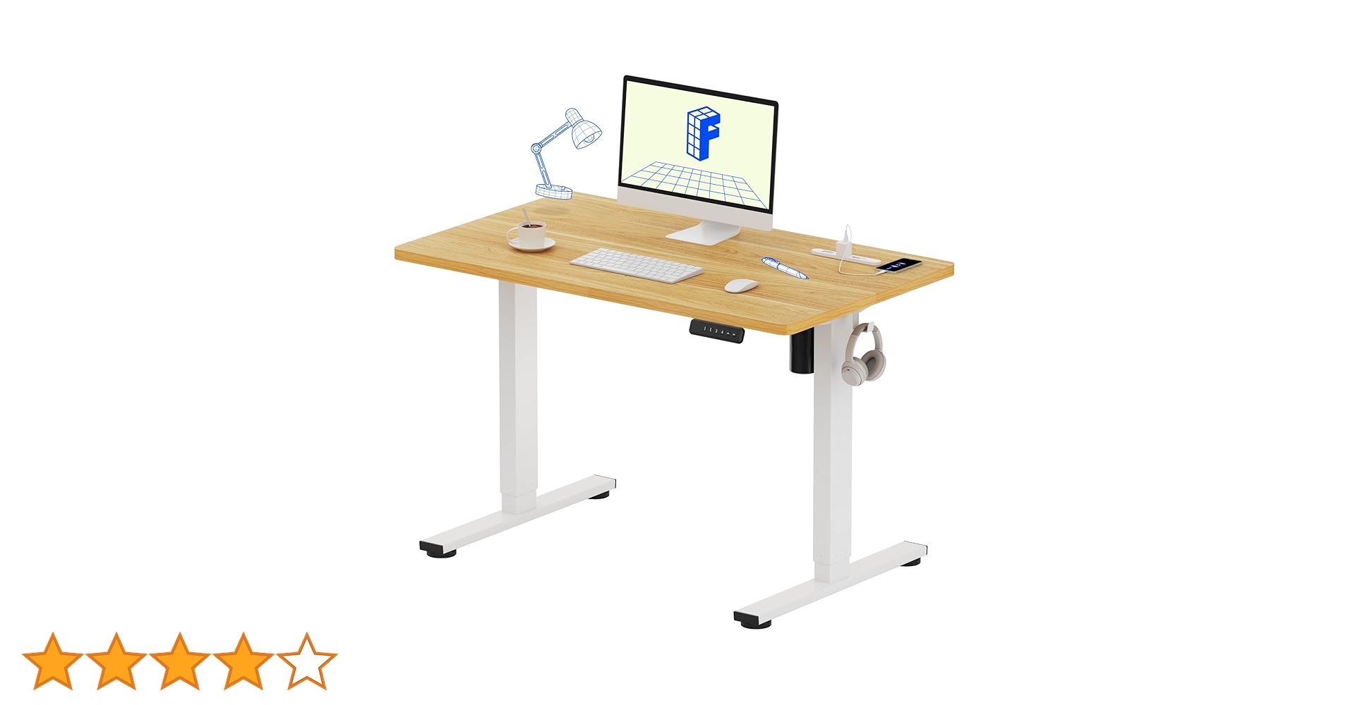 Amazon | FlexiSpot 電動昇降デスク EF1 Pro 在宅ワーク/オフィス用 高